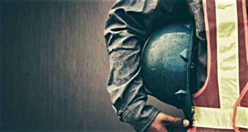 Worker with Hard Hat
